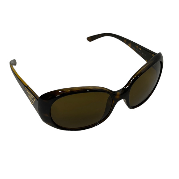 PRADA Milano Women's Tortoise Shell Sunglasses Brown Round Tinted Glass - Picture 5 of 11